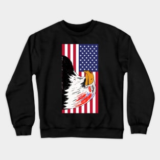 USA Drawing of an Eagle Crewneck Sweatshirt